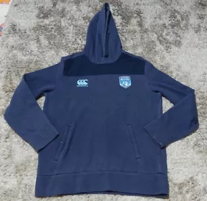 NSW BLUES Origin HOODED JUMPER PULLOVER BLUE MENS LARGE GOOD CLEAN CONDITION WWW - Picture 1 of 3