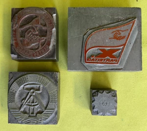Colección RDA NVA MdI MfS SED VP sello placa de impresión en blanco - Imagen 1 de 9