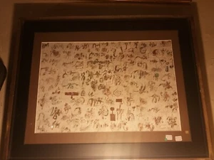 Tableau abstrait par Gérard CYNE en juin 1967 faisant partie d'une série de 4 - Imagen 1 de 10