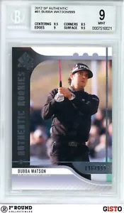 Bubba Watson RC BGS 9: 2012 SP Authentic Rookie Card Gisto /999 - Picture 1 of 4