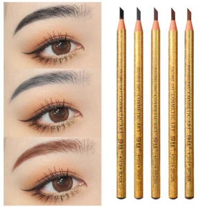 Eyebrow Pencil Long-Lasting Brow Tint Eyeliner Pen Waterproof Natural Easy Wear⊥ - Picture 1 of 17