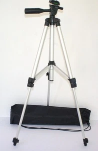 Bubble Head 50" Photo Tripod With Case for Canon Powershot ELPH 330 320 HS - Picture 1 of 7