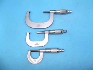 3- Vintage General 102, 202, 302 Micrometer Tool Made in USA (DGA3-6) - Picture 1 of 9