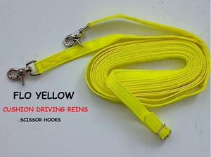 DRIVING REINS cuscino fettuccia Shetland Pony Cob F/S 20 mm - Foto 1 di 68