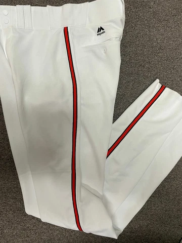 BALTIMORE ORIOLES WHITE FLEX BASE AUTHENTIC MAJESTIC BASEBALL PANTS SIZE 30-44 Cover