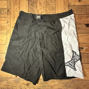 Tapout Shorts - Size 38W- Black w/ White Embroidery - MMA UFC Workout Gym - Picture 1 of 7
