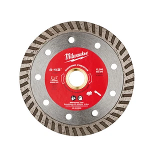 Milwaukee 49-93-8008 4-1/2 in. Diamond Premium Turbo Saw Blade - Picture 1 of 2
