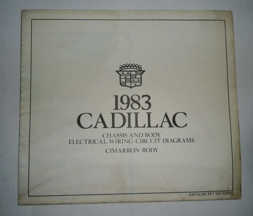 Schema Elettrico / Wiring Diagram Cadillac Cimarron Body Stand 1983 - Immagine 1 di 1