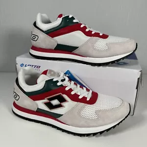 Lotto Runner Plus 95 III Trainers Shoes White Rainy Day 215669 7H0 UK 6.5 NEW - Foto 1 di 15