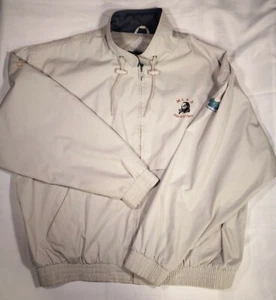 VTG Harvard Square Men's XL MLK 2000 Golf Rhode Island Khaki Windbreaker Jacket - Picture 1 of 6