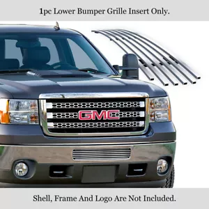 Fits 2011-2014 GMC Sierra 2500/3500 HD Lower Bumper Chrome Billet Grill Insert - Picture 1 of 7