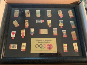 NIB*Coca-Cola*Pin Set of 23 Pins*1996 Historical Summer Poster Series* Collector - Picture 1 of 8