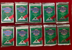 1990 Upper Deck Baseball Wax Pack Foil Lot 10 Packs from Sealed Case 150 CARDS - Bild 1 von 4