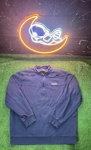 Vineyard Vines Pullover Erwachsene XL Blauwal 1/4 Reißverschluss Pulli Preppy Freizeit - Bild 1 von 6