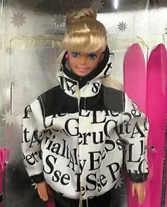 Barbie x ellesse Collaboration SK Super White Black ski wear fashion doll Mattel - Picture 1 of 7
