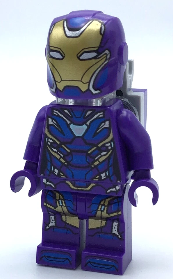 LEGO Rescate (Pepper Potts) - Minifigura de superhéroe vengadores armadura púrpura oscuro Foto 1 de 1