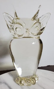 VINTAGE MURANO GLASS V. NASON HAND BLOWN LARGE OWL VENETIAN ITALY - Picture 1 of 11