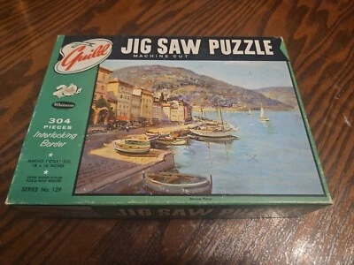 Vintage Whitman Guild Jig Saw Puzzle 304 pieces Series No 129 Marine Plaza 18x14 - Image 1 of 4
