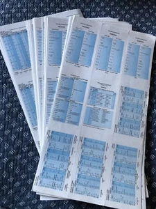 2001 Strat-O-Matic Football Cards Uncut And Complete Overall EXCELLENT Condition - Picture 1 of 5