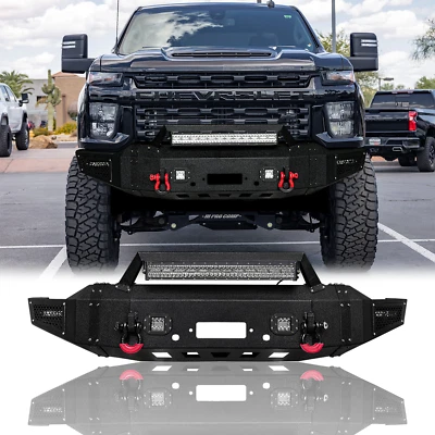 Vijay For 2020-2023 Chevy Silverado 2500/3500 Front Bumper W/Winch Plate&Lights - Image 1 of 4