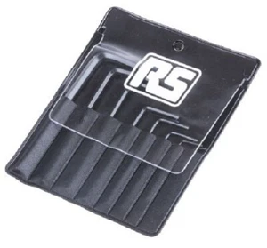 RS Pro L-SHAPE HEX KEY SET 8Pcs 0.7-4mm Metric, Blackened Chrome Vanadium Steel - Picture 1 of 2