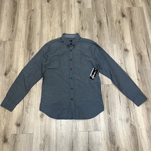 Howe Shirt Men's Size Large Striped Cotton Long Sleeve Button Up Shirt Krush - Picture 1 of 9