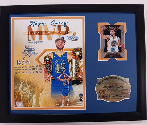 Golden State Warriors Steph Curry 2022 NBA Finals Champion 8x10 MVP Photo Frame Cover