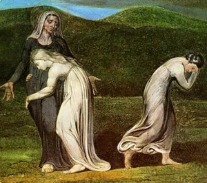 William Blake Naomi Entreating Ruth and Orpah 1795 17"x 22" Archival Art Print - Picture 1 of 1