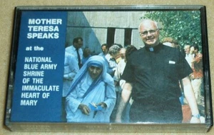 Mother Teresa Speaks at National Blue Army Shrine of Heart of Mary-RARE cassette - Picture 1 of 2