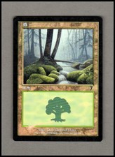 JAPANESE FOIL FOREST (328) 7th Edition Magic the Gathering mtg 1x x1 HP