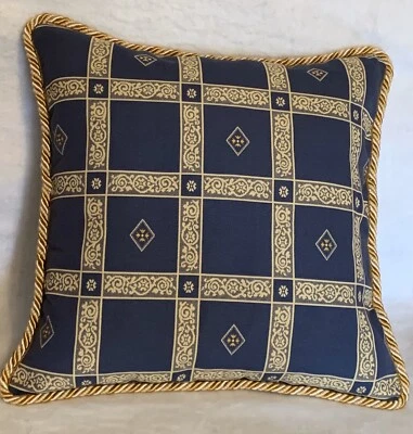 Прованс французский загородный коттедж английский фермерский дом подушка Париж синий желтое золото - Изображение 1 из 4