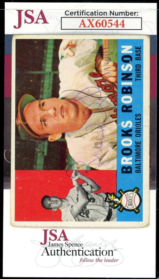 Brooks Robinson JSA Coa Vintage Signed 1960 Topps Autograph - Image 1 of 1