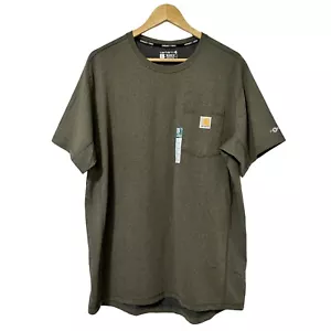 Carhartt Herren Force Relaxed Fit Pocket T-Shirt Gr. L Grün Kurzarm NEU - Bild 1 von 8