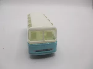 MATCHBOX LESNEY #68B MERCEDES COACH TURCHESE/BIANCO, CERCHI IN PLASTICA NERI CODICE3 - Foto 1 di 14
