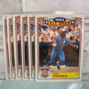 1984 Topps Baseball Tim Raines 1983 All-Star Game #17 6 Card Lot - Picture 1 of 3