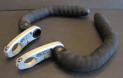 Vintage Cinelli Spinaci Handlebar Extensions  - 23.8, Black/Silver - Aero Bars - Image 1 of 4