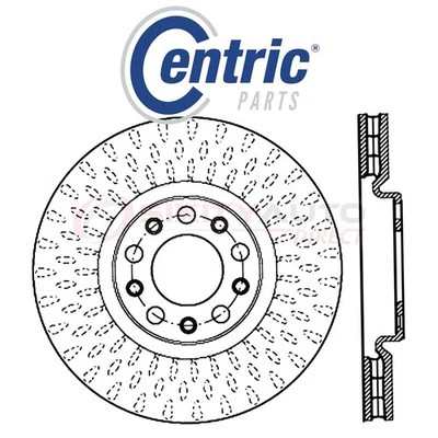 Centric C-TEK Disc Brake Rotor for 2013-2016 Dodge Dart 1.4L 2.0L 2.4L L4 - iw Foto 1 de 4