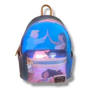 Mini Mochila Loungefly Disney Pocahontas Princesa Escena Meeko Charm - Imagen 1 de 18