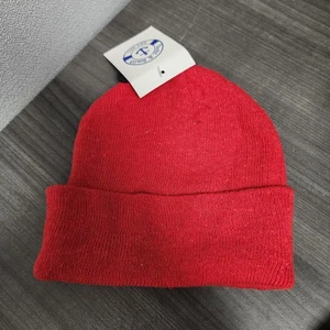 Yacht & Smith rote Beanie Wintermütze für Erwachsene neu mit Etikett - Bild 1 von 6