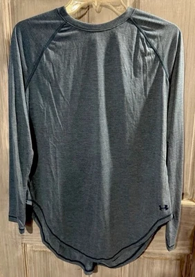 Under Armour Women's Long Sleeve Open Back Top-Active-Thunder Blue-New-Size S - Image 1 of 4