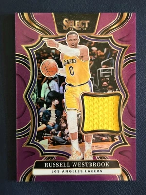 2024-25 Selecto Russell Westbrook Throwback Memorabilia Púrpura/99 #TM-RUS Lakers Foto 1 de 2