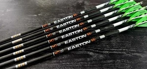 (6) Easton 6.5 Match Grade Custom Arrows w/ Lighted Nocks - Picture 1 of 3