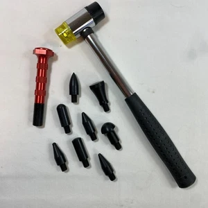 Kit de herramientas de reparación de abolladuras de 11 piezas, herramientas de reparación de abolladuras sin pintura para carrocería de automóvil hágalo usted mismo - Imagen 1 de 3