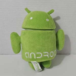 Google Android grüner Roboter Droide BugDroid Plüschtier Stofftier Maskottchen 8 Zoll / Kopf dreht sich  - Bild 1 von 10