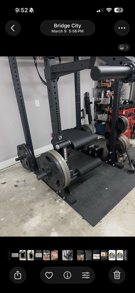 Rack Mounted Leg Curl and Extension Fits T-3 or X-3 Series - Image 1 of 2