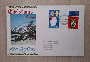 GB FDC 1966 Christmas Issue. Used Date 1st December 1966 - Picture 1 of 2