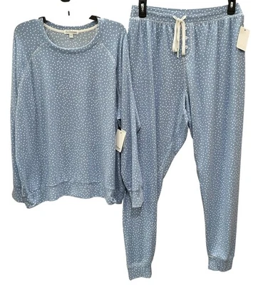 Pijama jersey PJ Salvage Plus para mujer punteado mantequilla parte superior e inferior talla 2X nuevo con etiquetas Foto 1 de 4