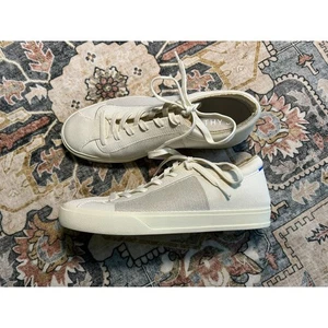 Zapatilla deportiva Rothy's The con cordones en dorado metálico talla limitada para mujer 10 - Imagen 1 de 14