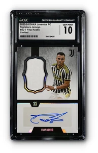 2023-24 DAKA Juventus FC Signature Jer - Filip Kostic #SJ-7 CGC 10 Limited - Bild 1 von 2
