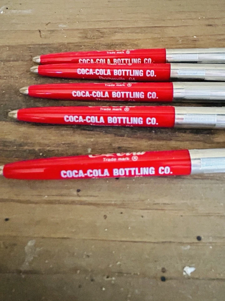 Винтажная чернильная ручка Coca Cola Thomasville Georgia GA Enjoy Coke Soda лот из 5 - Изображение 1 из 3